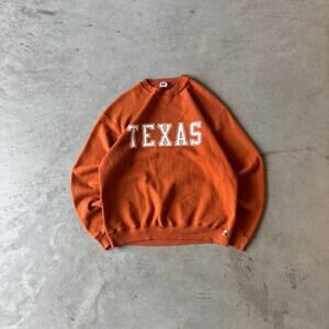 vintage 90s russell athletic texas sweatshirt